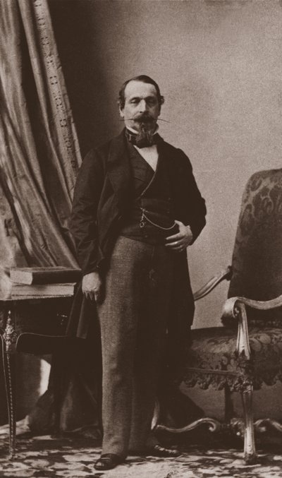 Keisari Napoleon III, noin 1860 tekijältä Andre Adolphe Eugene Disderi