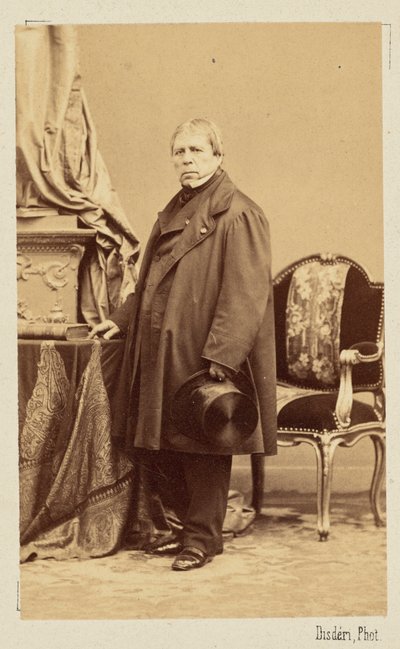 Jean-Auguste-Dominique Ingres, noin 1860. tekijältä Andre Adolphe Eugene Disderi