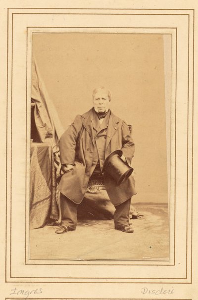 [Jean Auguste Dominique] Ingres (1780 - 1867) tekijältä Andre Adolphe Eugene Disderi
