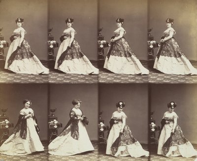 Louise Abigdon, 1866.  tekijältä Andre Adolphe Eugene Disderi