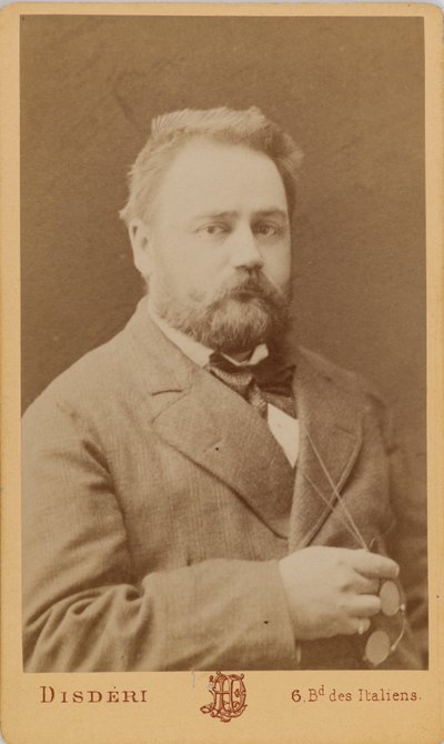 Emile Zolan muotokuva 1840-1902. tekijältä Andre Adolphe Eugene Disderi