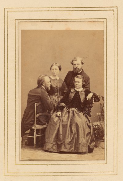 Rosa Bonheur ja perhe tekijältä Andre Adolphe Eugene Disderi