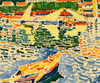 Veneet Colliouren satamassa, noin 1905 (öljy kankaalle). tekijältä Andre Derain
