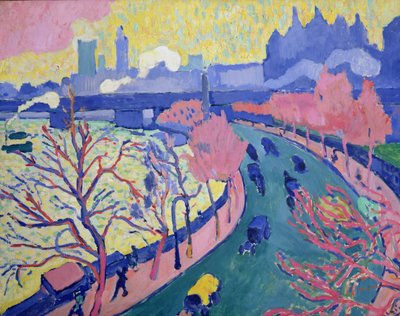 Charing Crossin silta, noin 1906 (öljy kankaalle). tekijältä Andre Derain