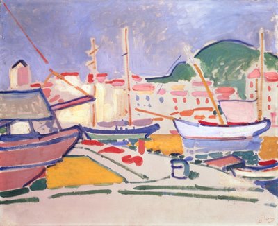 Satama, noin 1905 (öljy kankaalle). tekijältä Andre Derain