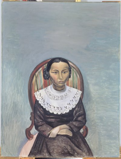 Mustapukuisen nuoren tytön muotokuva tekijältä Andre Derain