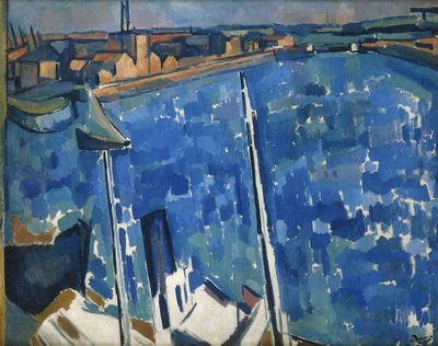 Le Havren satama, noin 1906-7 (öljy kankaalle). tekijältä Andre Derain