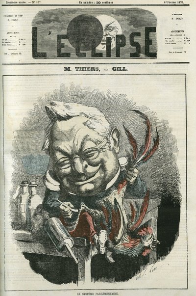 Adolphe Thiers (1797-1877), ranskalainen historioitsija ja poliitikko. Kansi "" L
