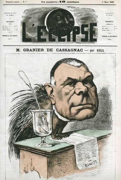Adolphe de Granier de Cassagnac (1808-1880), ranskalainen toimittaja ja poliitikko. Kansi "" L