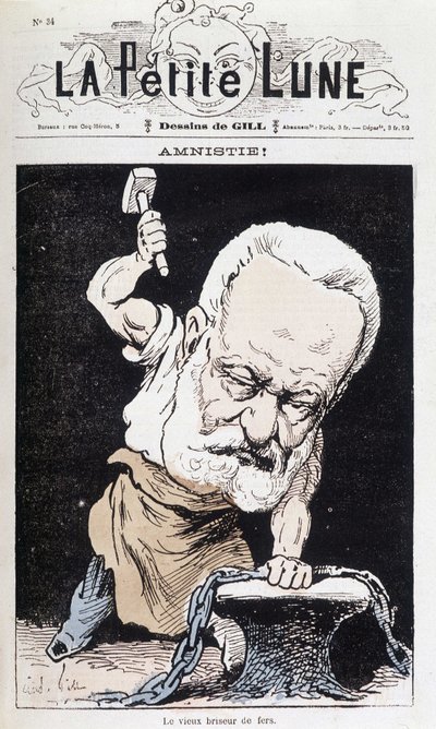 Amnesty! : The Old Iron Breaker (sarjakuva Victor Hugo) - kirjoittanut Gill, elokuvassa "" The Little Moon"" tekijältä Andre Gill