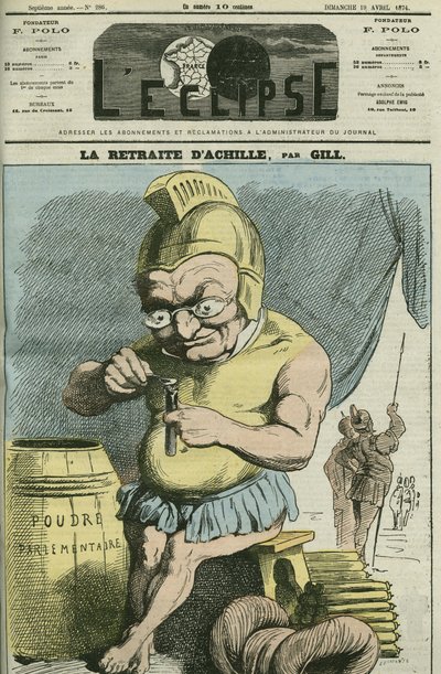 Sarjakuva: Adolphe Thiers (1797-1877), ranskalainen valtiomies. Kansi "" L