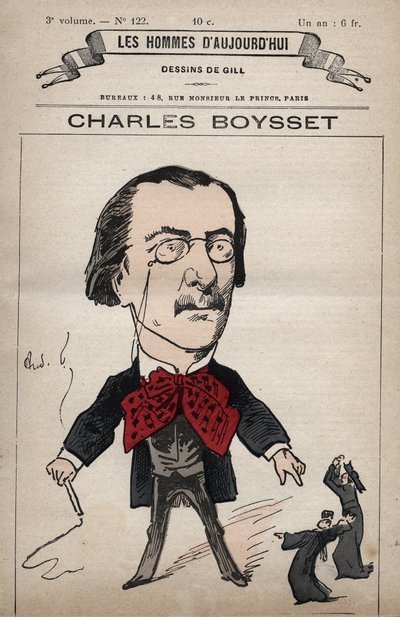Sarjakuva Charles Boyssetista (1817-1901) (juristi ja republikaanien edustaja) Les Hommes d