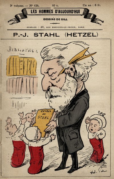 Sarjakuva Pierre Jules Hetzelistä Les Hommes d