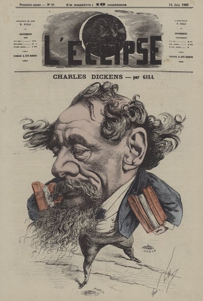 Charles Dickens ja Gill tekijältä Andre Gill