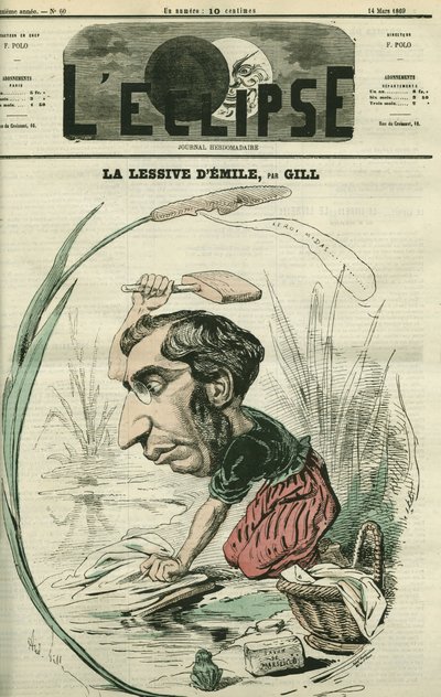 Emile Ollivier (1825-1913), ranskalainen poliitikko. Kansi "" L