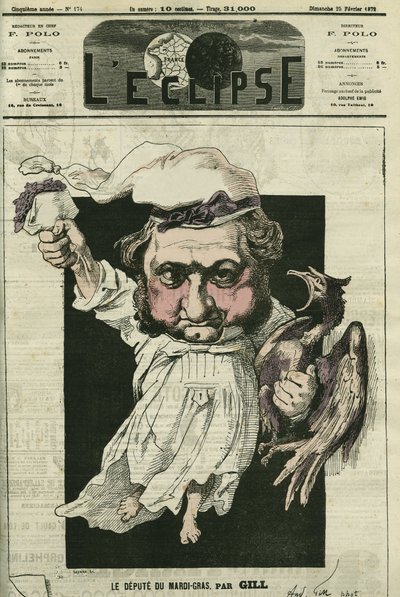 Eugene Rouher (1814-1884), ranskalainen poliitikko, bonapartistipuolueen johtaja. Kansi "" L