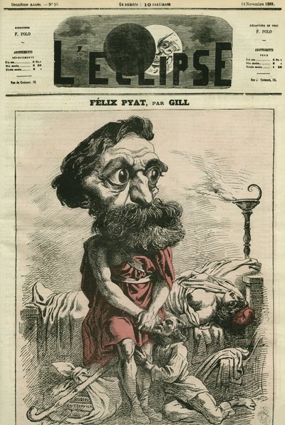 Felix Pyat (1810-1889), ranskalainen lakimies, kirjailija ja poliitikko. Kansi "" L