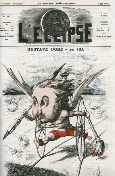 Gustave Dore (1832-1883), ranskalainen taidemaalari, kuvittaja ja sarjakuvapiirtäjä. Kansi "" L
