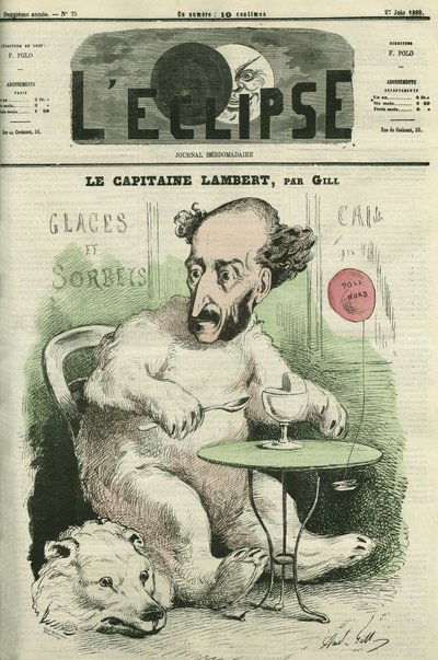 Gustave Lambert, ranskalainen tutkimusmatkailija ja tiedemies. Kansi "" L