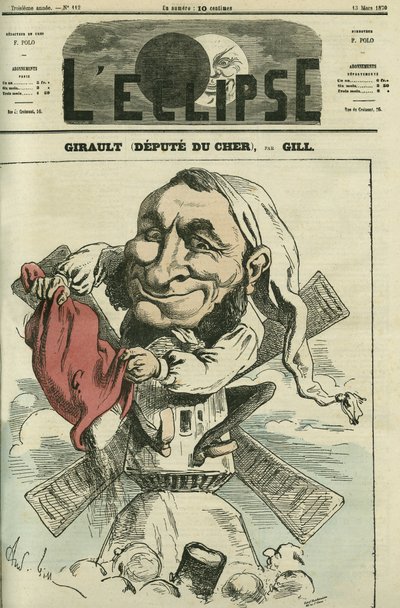 Jean Girault (1825-1909), ranskalainen mylläri ja poliitikko. Kansi "" L
