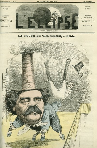 Leo Lespes dit Timothy Trim (1815-1875), ranskalainen toimittaja. Kansi "" L