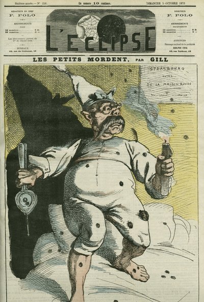 Pienet purevat, Preussin kuninkaan ja Saksan keisarin William I:n (1797-1888) karikatyyri. Kansi "" L