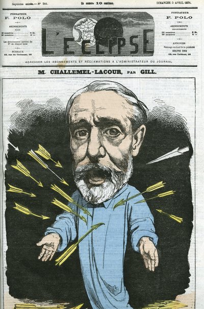 Paul-Armand Challemel-Lacour (1827-1896), poliitikko, diplomaatti ja ranskalaisen filosofian historioitsija. Kansi "" L