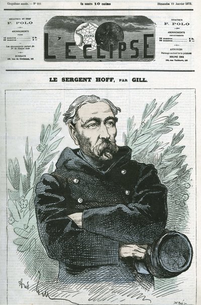 Muotokuva kersantti Ignace Hoffista (1836-1902), sotilasta, vuoden 1870 sodan Preussia vastaan ​​sankareista. Kansi "" L