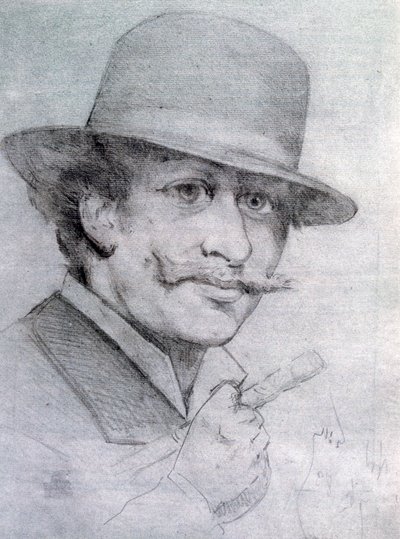 André Gillin omakuva, 1883, 1927 tekijältä Andre Gill