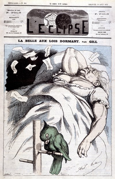 Victoria-karikatyyri elokuvassa "" Sleeping Beauty"" - kirjoittanut Gill, elokuvassa "" L