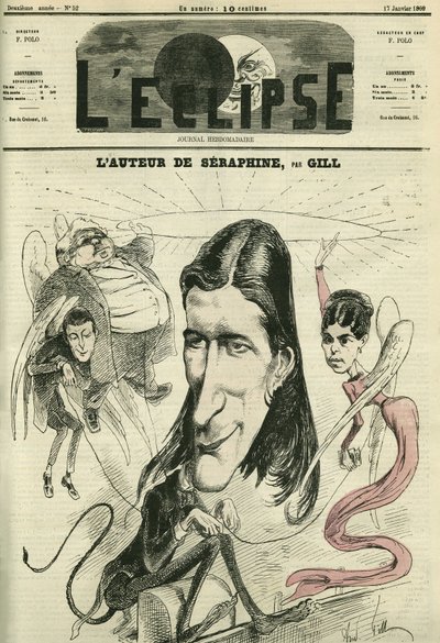Victorien Sardou (1831-1908), ranskalainen näytelmäkirjailija. Kansi "" L