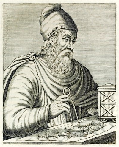Archimedes of Syracuse from "True Portraits" André Thévet julkaisi vuonna 1594 tekijältä Andre Thevet