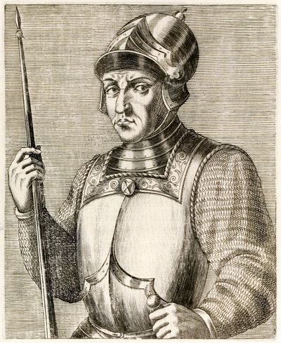 William Valloittaja, ensimmäinen Englannin normannin kuningas André Thévetin vuonna 1584 julkaistusta True Portraits -julkaisusta tekijältä Andre Thevet
