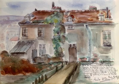 Pariisi, talo 12 Rue Cortot tekijältä Andre Utter