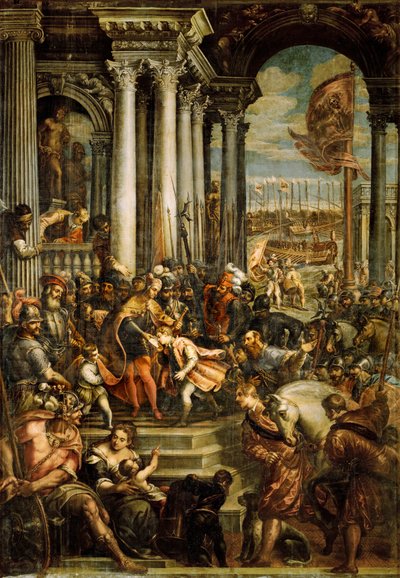 Bysantin keisari Alexius IV Angelus ... (öljy kankaalle) tekijältä Andrea (1539 1614) Vicentino