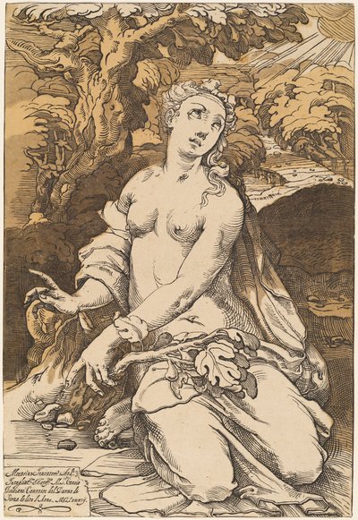 Eeva, 1587. tekijältä Andrea Andreani