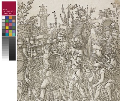 Caesarin voitto, 1599 tekijältä Andrea Andreani