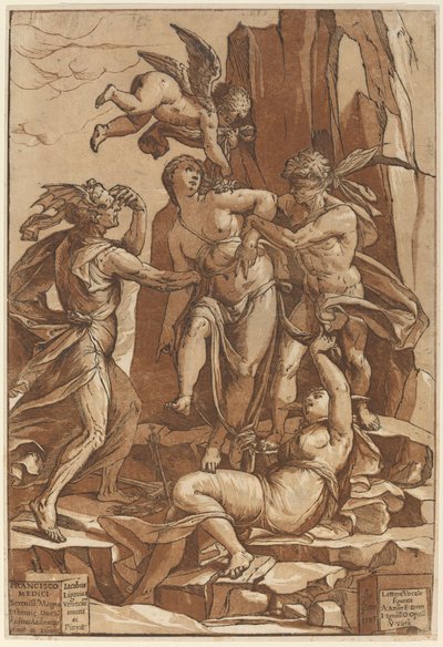 Hyveen allegoria tekijältä Andrea Andreani after Jacopo Ligozzi