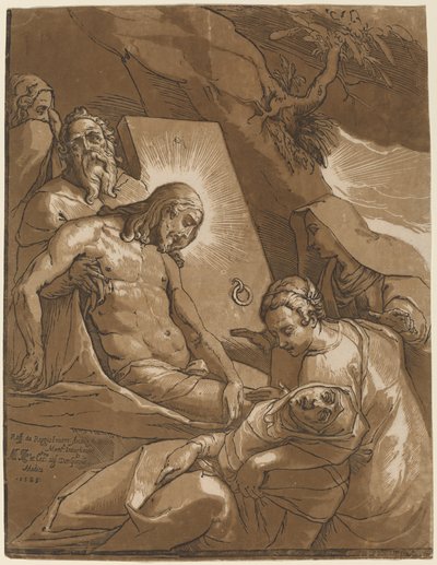 Hautaus tekijältä Andrea Andreani after Raffaello Motta