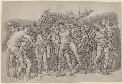Bacchanal Silenuksen kanssa tekijältä Andrea Mantegna
