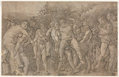 Bacchanal Silenuksen kanssa tekijältä Andrea Mantegna