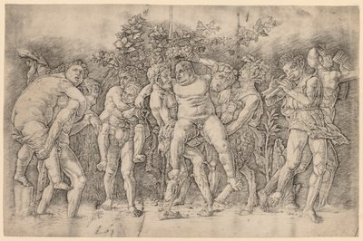 Bacchanal Silenuksen kanssa. tekijältä Andrea Mantegna