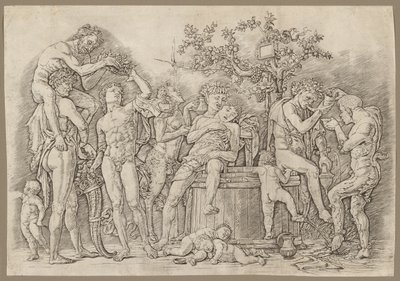 Bacanal amb un vi Vatfinnish tekijältä Andrea Mantegna