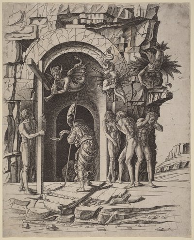 Laskeutuminen tuonelaan tekijältä Andrea Mantegna