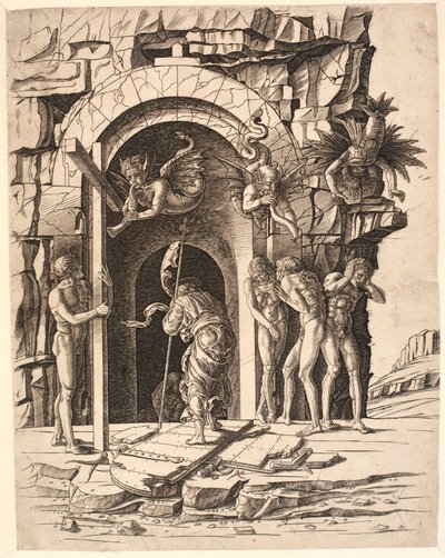 Kristus kuolleiden valtakunnassa tekijältä Andrea Mantegna