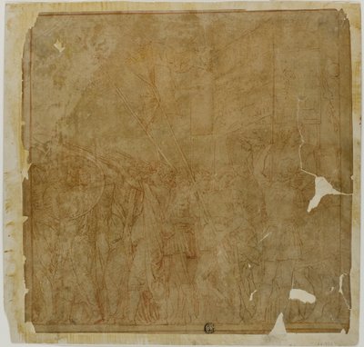 Tutkimus Julius Caesarin voittoihin: Kanvas nro I tekijältä Andrea Mantegna
