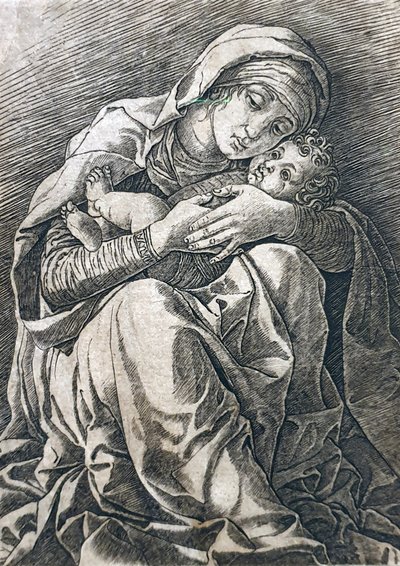 Neitsyt ja lapsi tekijältä Andrea Mantegna