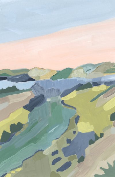 Desert Symphony, 2024 (akryyli paperille) tekijältä Andrea Mejia