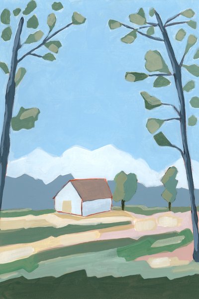 Highlands, 2023 (akryyli paperille) tekijältä Andrea Mejia