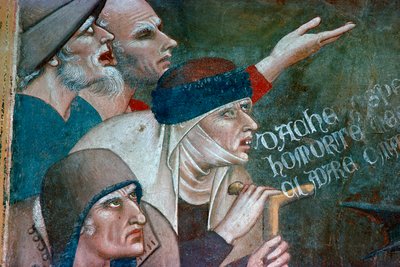 Fragmentti freskosta, joka esittää kuoleman voittoa, 1300-luku tekijältä Andrea Orcagna